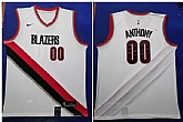 Blazers 00 Carmelo Anthony White 2019-20 Nike Swingman Jersey,baseball caps,new era cap wholesale,wholesale hats